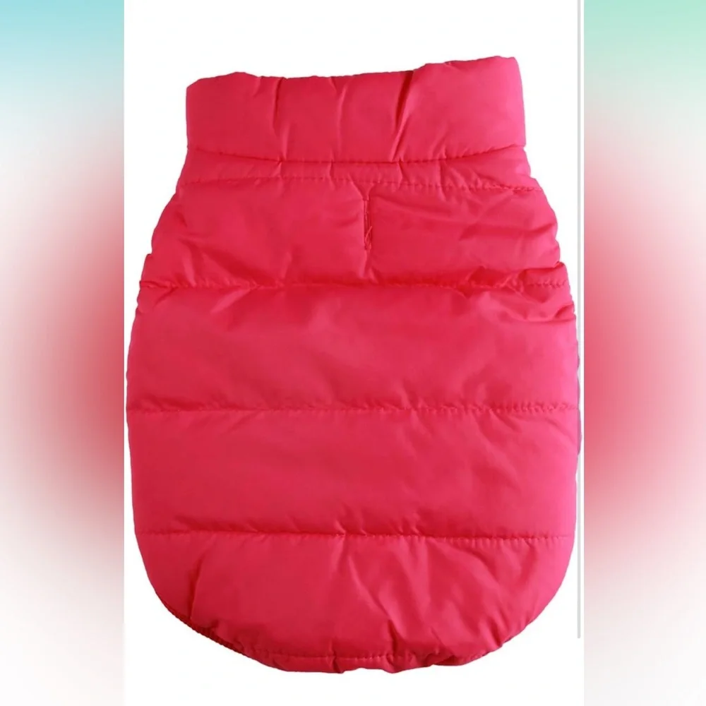 NWT Hot Pink JoyDaog 2 Layers Fleece Lined Warm Dog Jacket for PuppY, Size XS